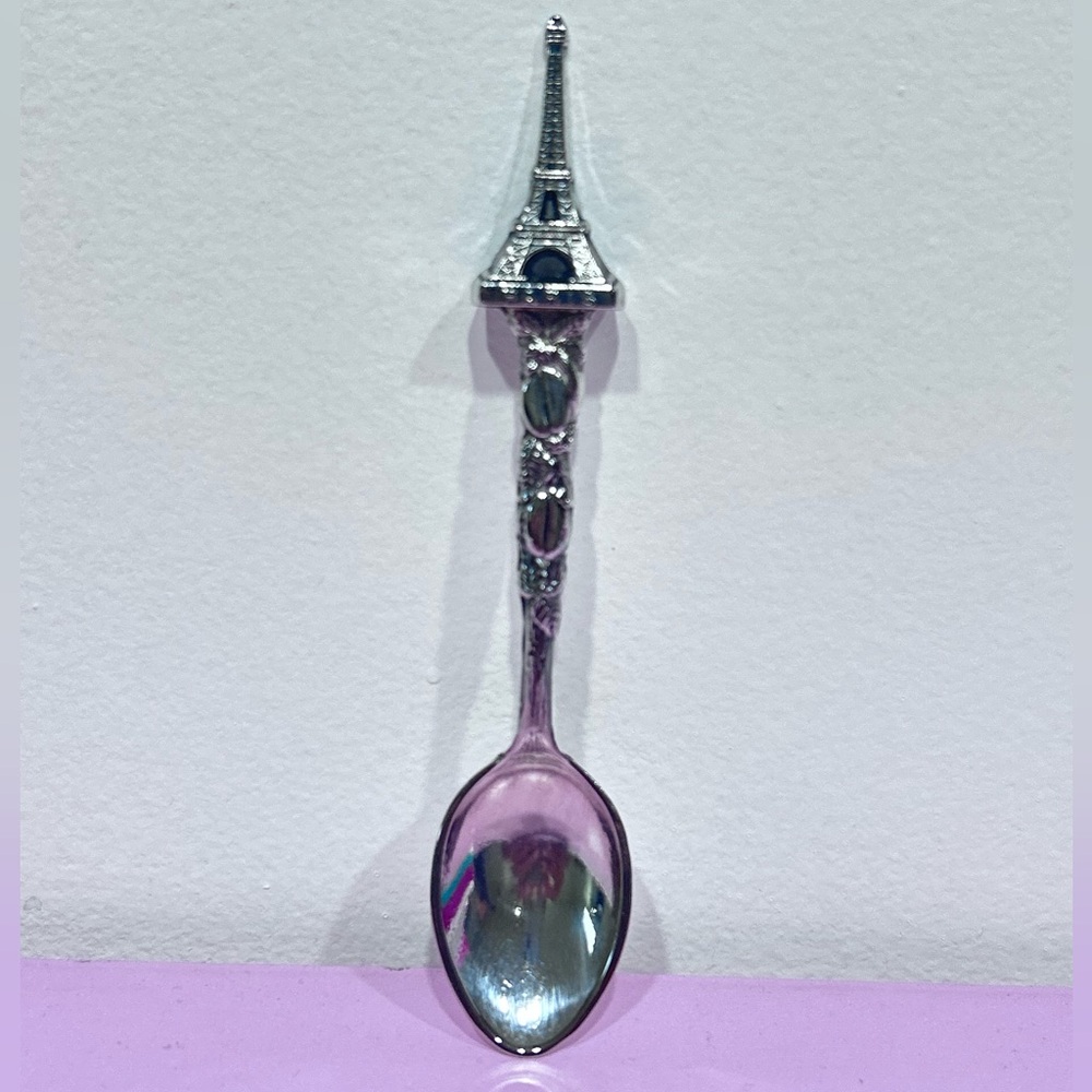 Silver 3D 5” Eiffel Tower Souvenir Spoon